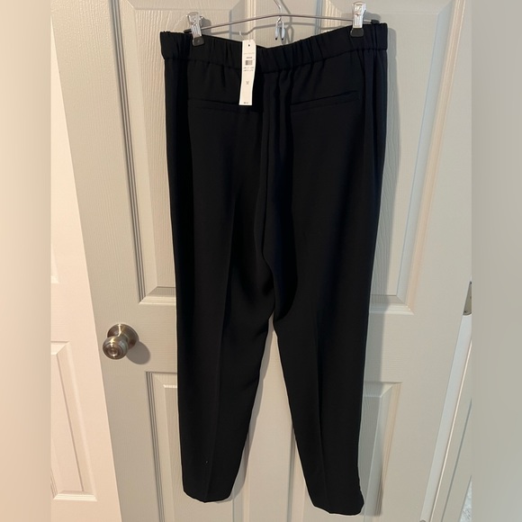 NWT Ann Taylor Black Tuxedo Pull Pants, ankle zipper, size medium - Picture 5 of 9